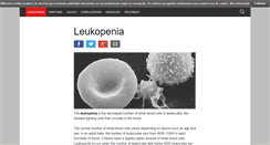 Desktop Screenshot of leucopenia.net